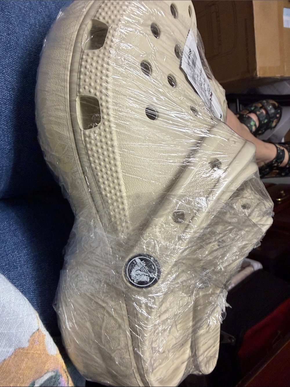 CROCS Classic Clog in Cream - Picture 3 of 3
